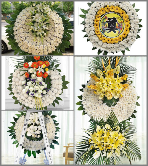 山东济宁微山县微山岛乡李庄村花圈速递